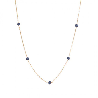 Alisia Collana Crystal Bead Argento Cristalli Ottanio