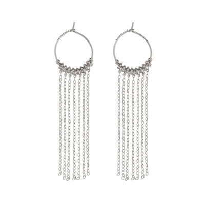 Alisia Orecchini Chandelier Midi Argento