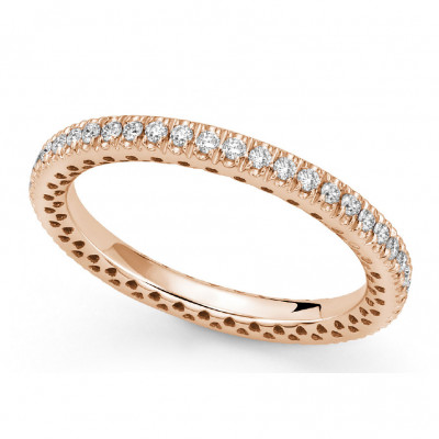DonnaOro Anello Veretta con diamanti