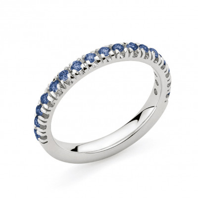 DonnaOro Anello veretta zaffiri