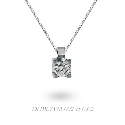 DonnaOro Collana Punto Luce oro bianco e diamante