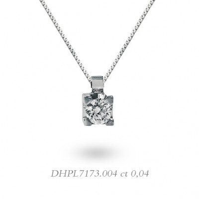 DonnaOro Collana Punto Luce oro bianco e diamante