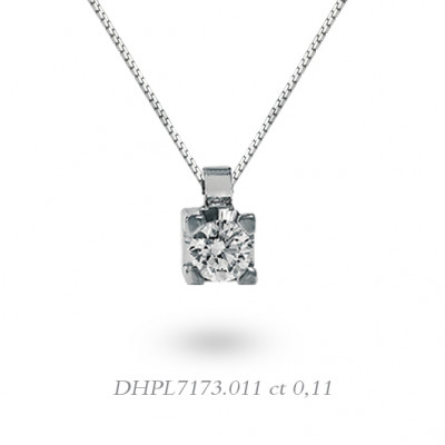 DonnaOro Collana Punto Luce oro bianco e diamante