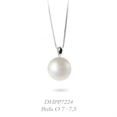 DonnaOro Collana con Perla bianca e oro bianco