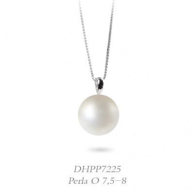 DonnaOro Collana con Perla bianca e oro bianco