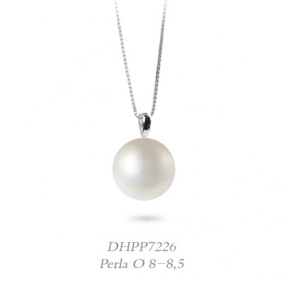 DonnaOro Collana con Perla bianca e oro bianco