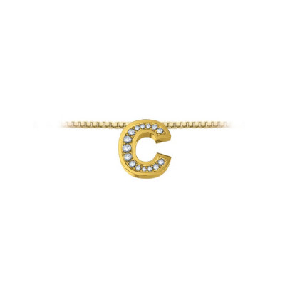 DonnaOro Collana Iniziale C oro giallo