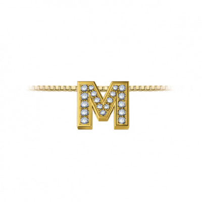 DonnaOro Collana Iniziale M oro giallo