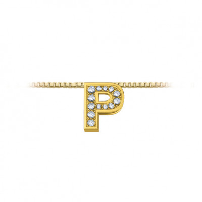 DonnaOro Collana Iniziale P oro giallo