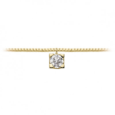 DonnaOro Collana Punto Luce oro giallo e diamante