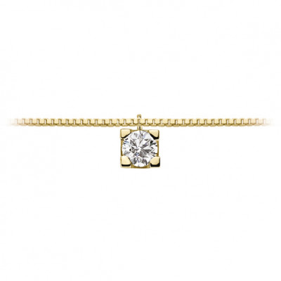 DonnaOro Collana Punto Luce oro giallo e diamante
