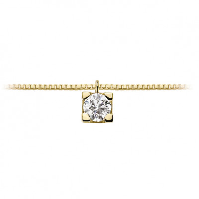 DonnaOro Collana Punto Luce oro giallo e diamante