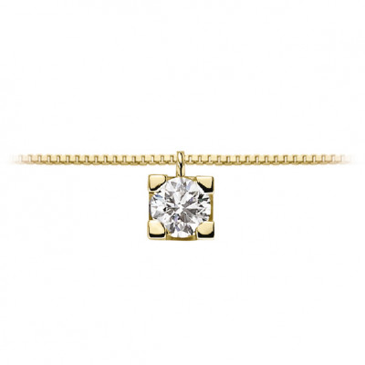 DonnaOro Collana Punto Luce oro giallo e diamante