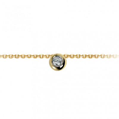 DonnaOro OroGioia Collana Punto Luce oro giallo e diamante
