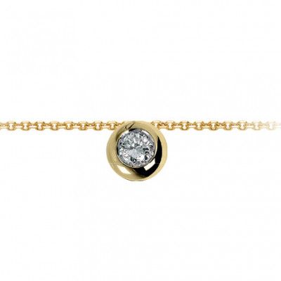 DonnaOro OroGioia Collana Punto Luce oro giallo e diamante