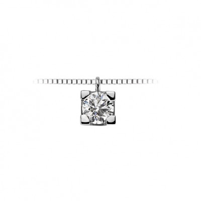 DonnaOro OroGioia Collana Punto Luce oro bianco e diamante
