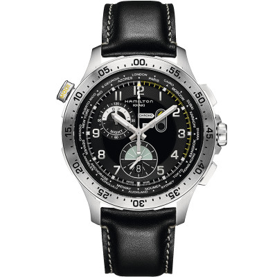 Hamilton Khaki Aviation Worldtimer Chrono Quartz H76714735