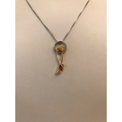Ciondolo Lilt singolo Maschio oro rosa  18kt