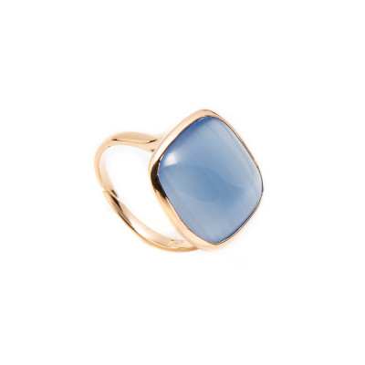 Madì Anello Laguna Quarzo Celeste
