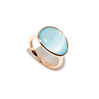 Madì Anello Laguna Goccia Quarzo Azzurro