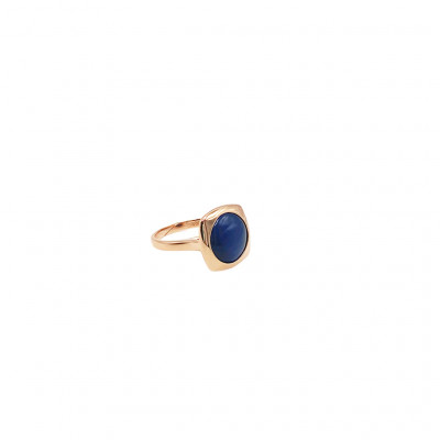 Madì Anello Oblò Quarzo Blu