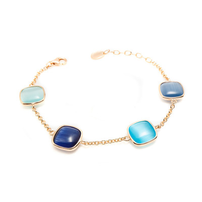 Madì Bracciale Laguna Quarzi Misti Blu