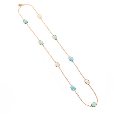 Madì Collana Laguna Goccia Quarzi colorati