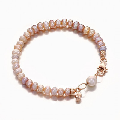 Marakò Bracciale Perle Coltivate Rosa