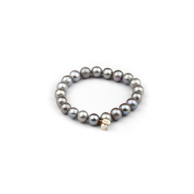 Marakò Bracciale Perle Coltivate Grigie
