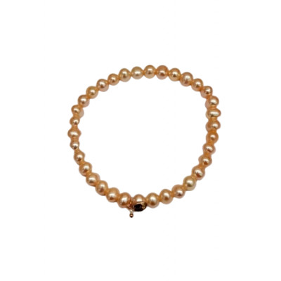 Marakò Bracciale Perle Coltivate Rosa Pesca
