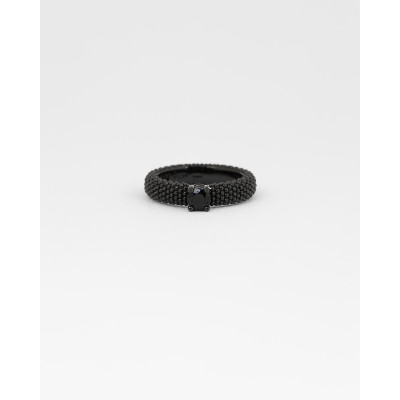 Fede Puntinata Solitario Total Black