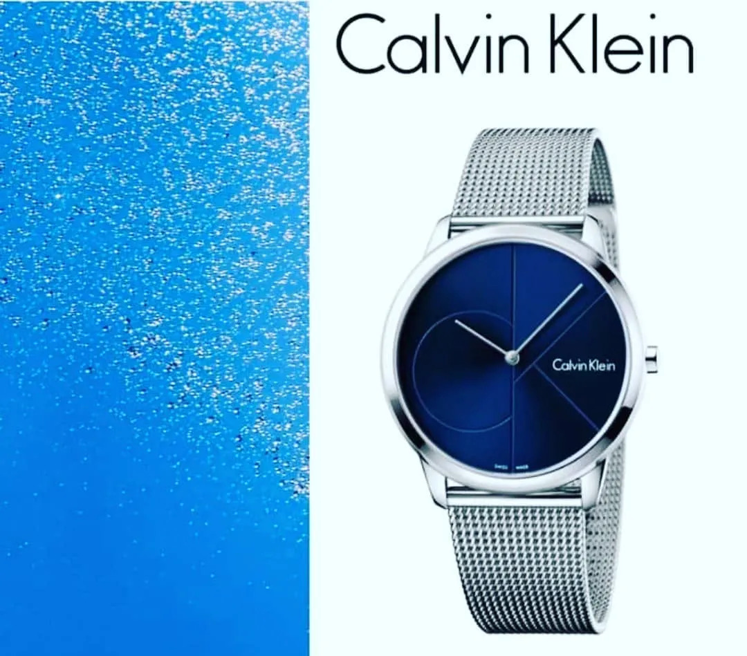 Sculptural orologio Calvin klein in acciaio