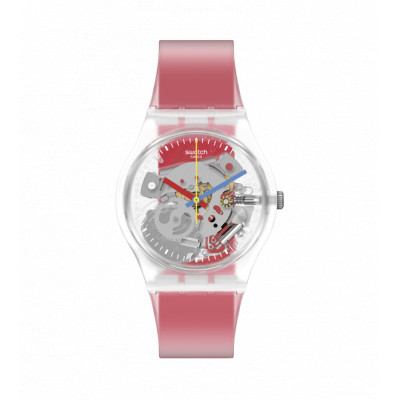 Swatch Clearly Red Triped GE292