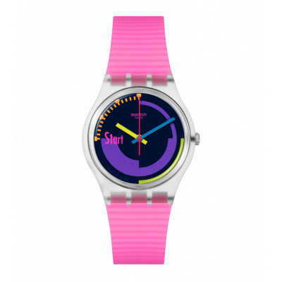Swatch Neon Pink Podium SO28K111