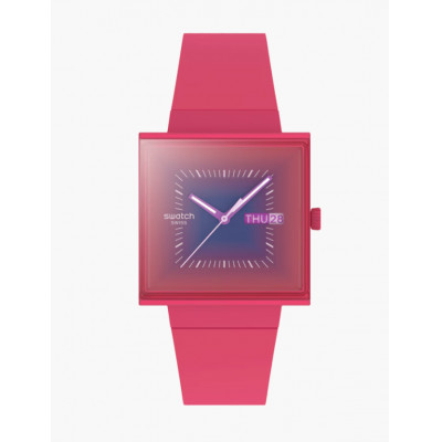 Swatch Squarely Berry SO34R700